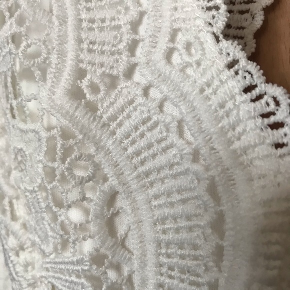 **LAST CHANCE** White Dress with Capped Sleeves - Picture 6 of 7